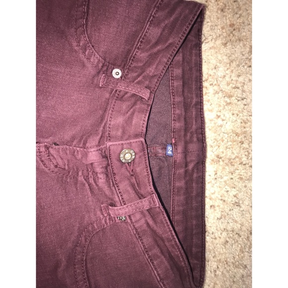CARMAR size 24 burgundy skinny jeans - Picture 4 of 4